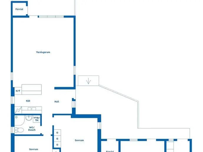 Planritning för Ekorrvägen 18
