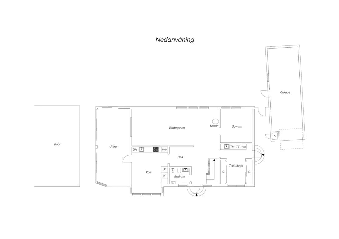 Floor plan for Käglinge bygata 18