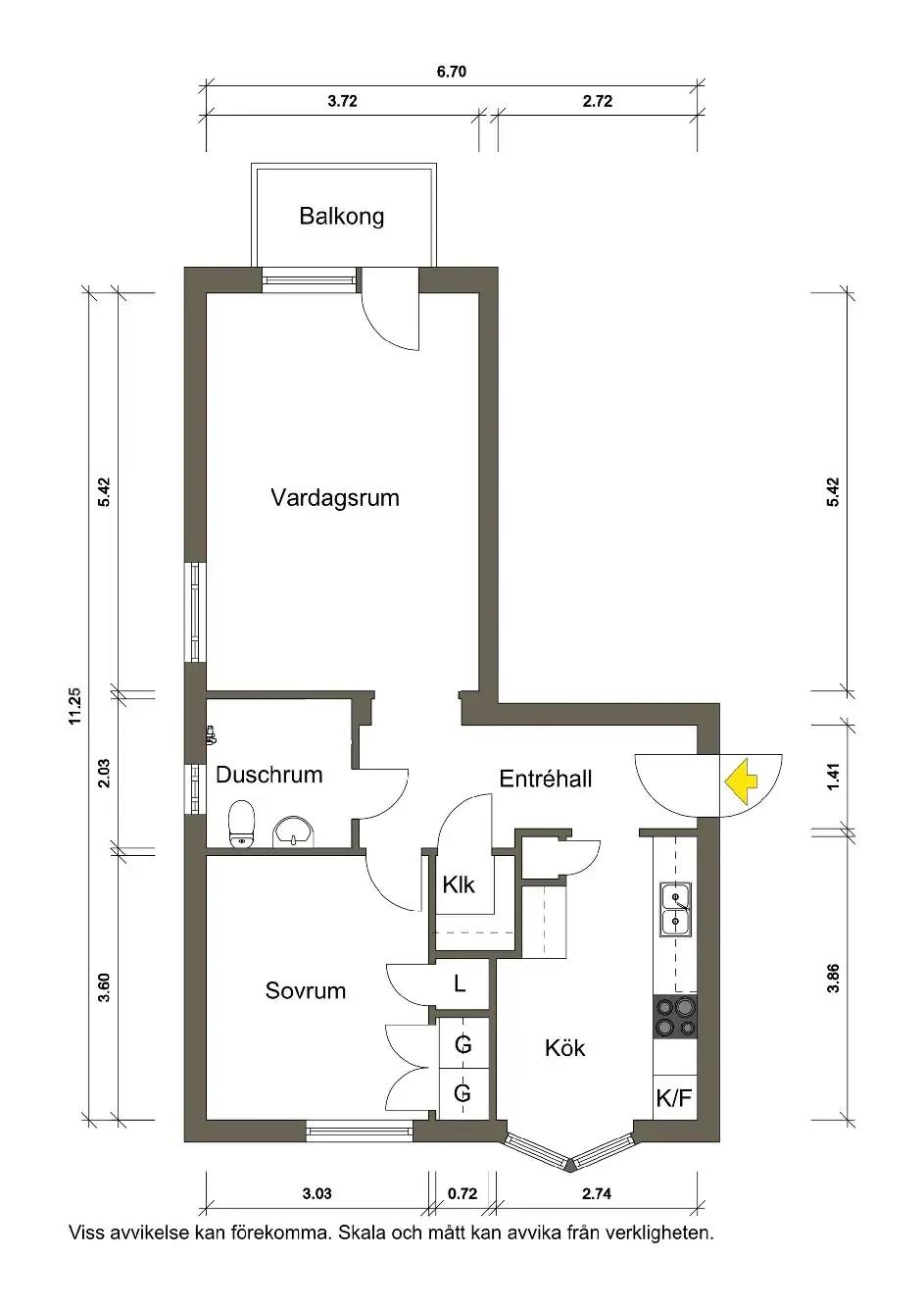 Planritning för Bragevägen