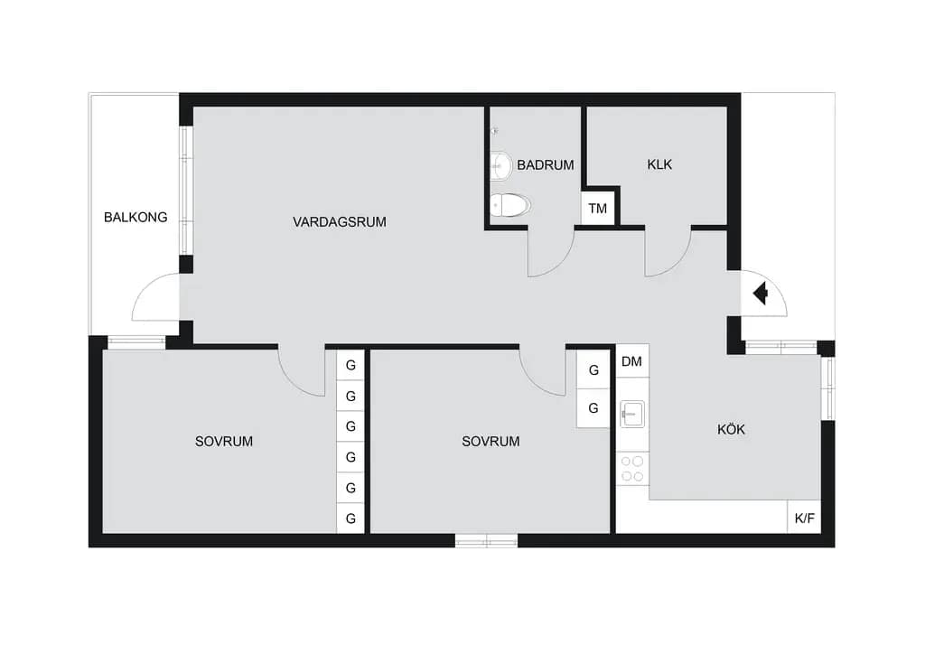 Floor plan for Berguddsvägen 108