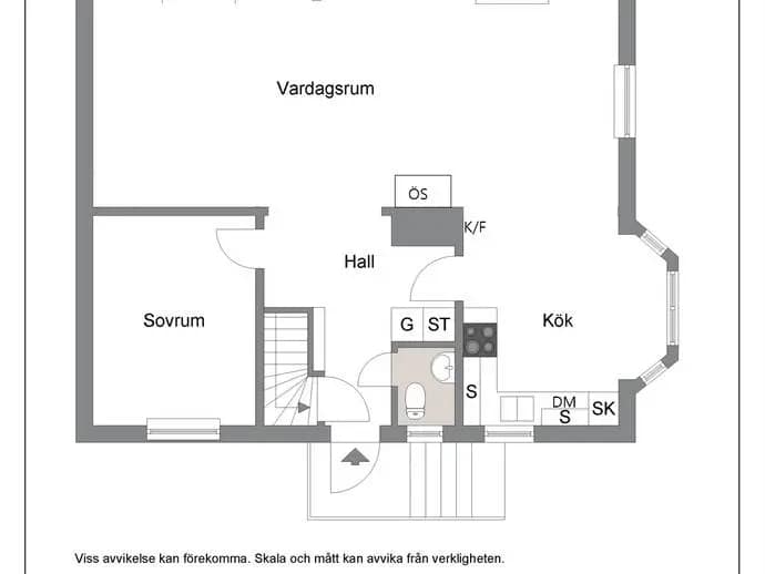 Floor plan for Offerdalsgatan 6