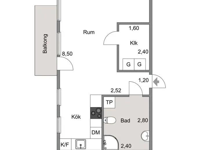 Floor plan for Stenkvistavägen 6