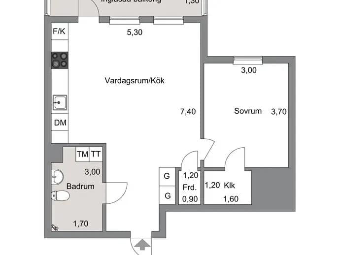 Floor plan for Lergöksgatan 15
