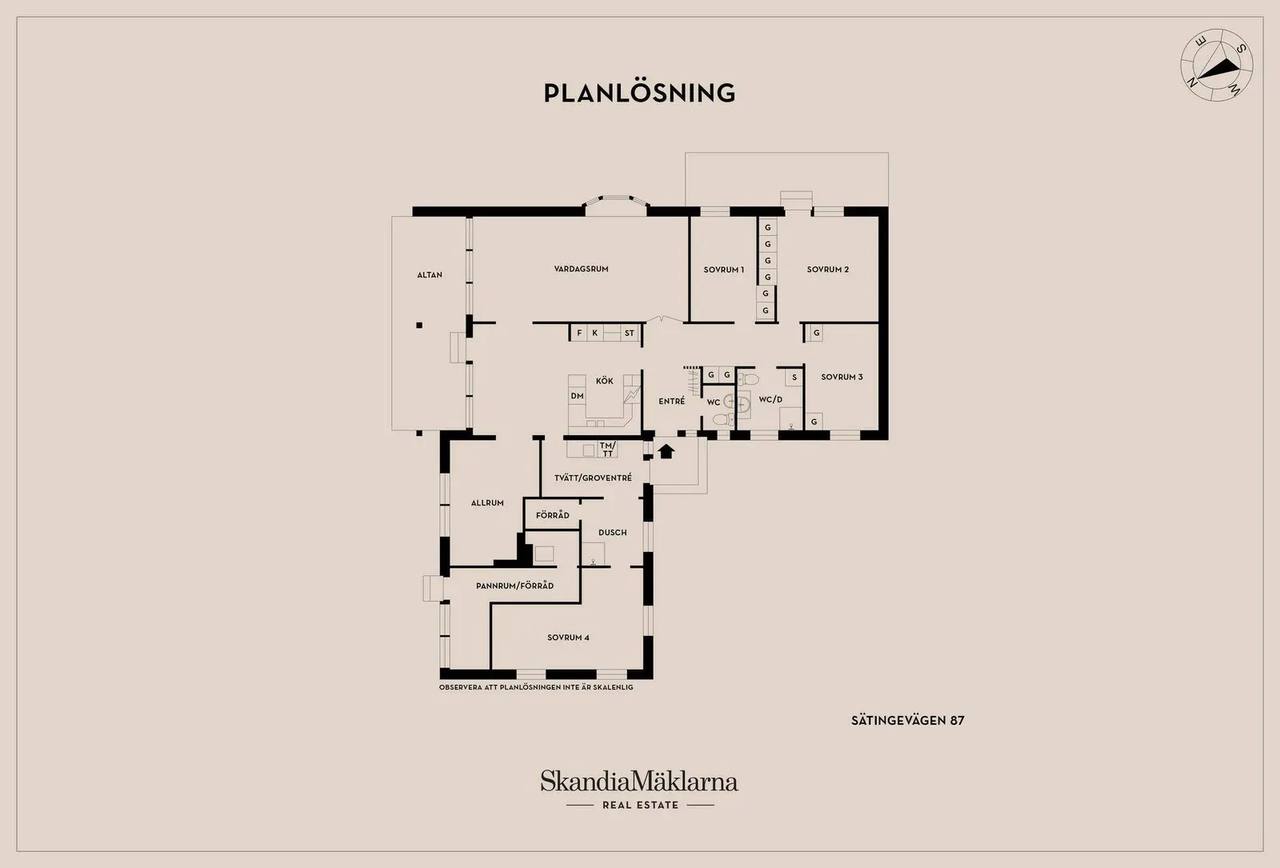 Planritning för Sätingevägen 87