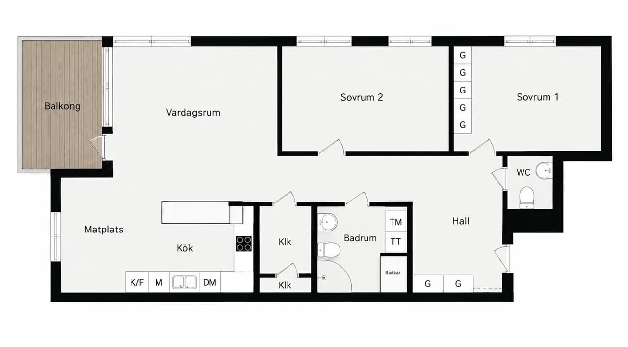Planritning för Ågatan 26