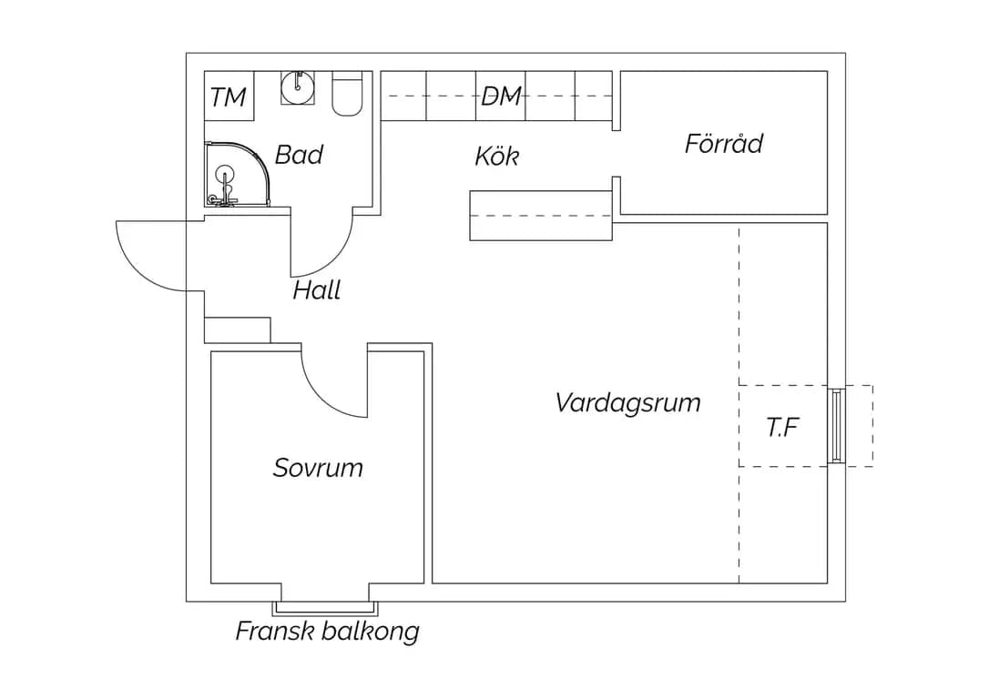 Planritning för Dalarövägen 8