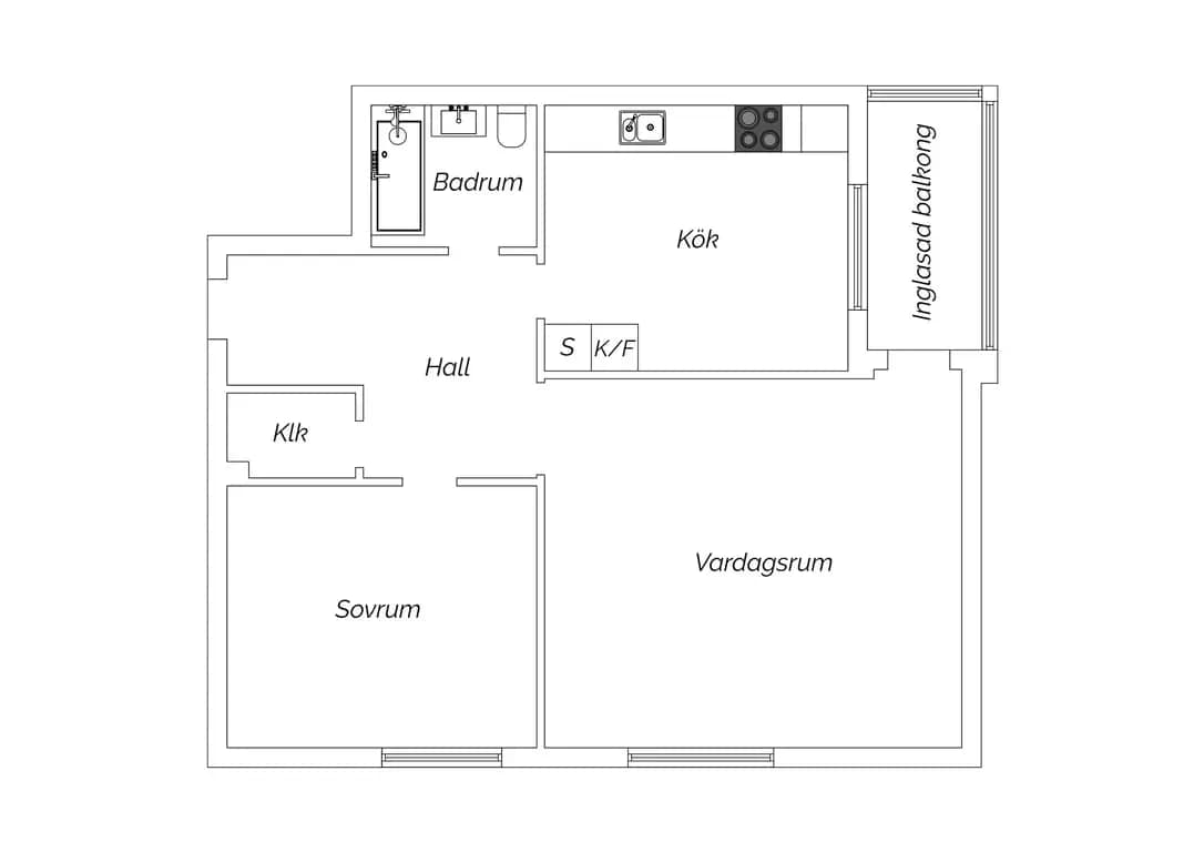 Planritning för Sockerbruksgatan 48B