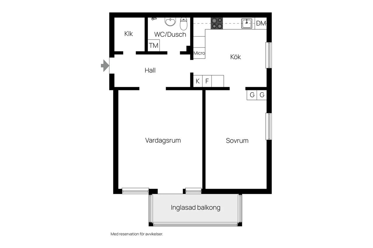 Floor plan for Tomtegränd 10