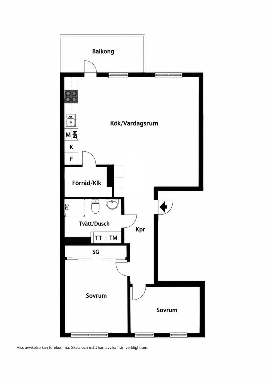 Floor plan for Drivbänksvägen 13A