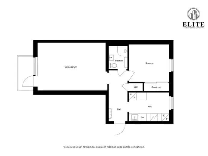 Floor plan for Bökebergsgatan 6B