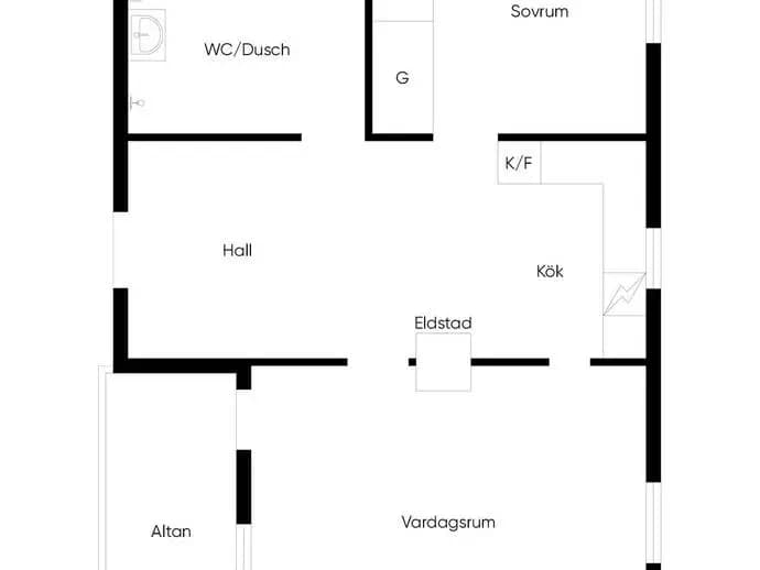 Planritning för Krogvägen 53
