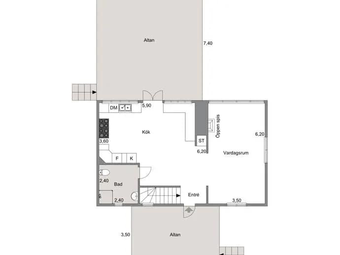 Planritning för Lammvägen 2