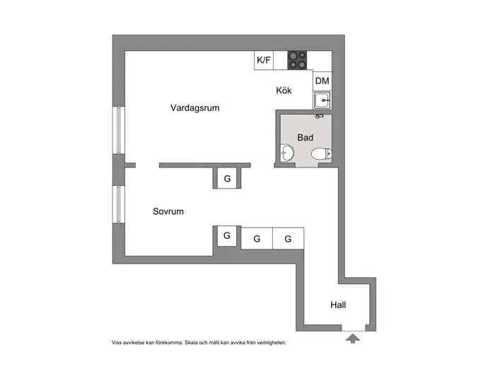 Floor plan for Tobaksspinnargatan 10