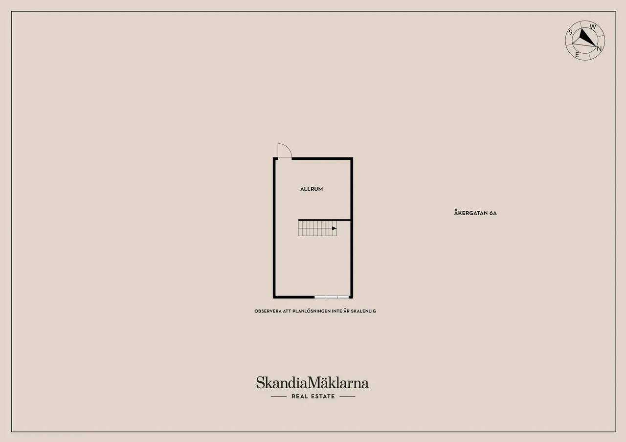 Floor plan for Åkergatan 6A