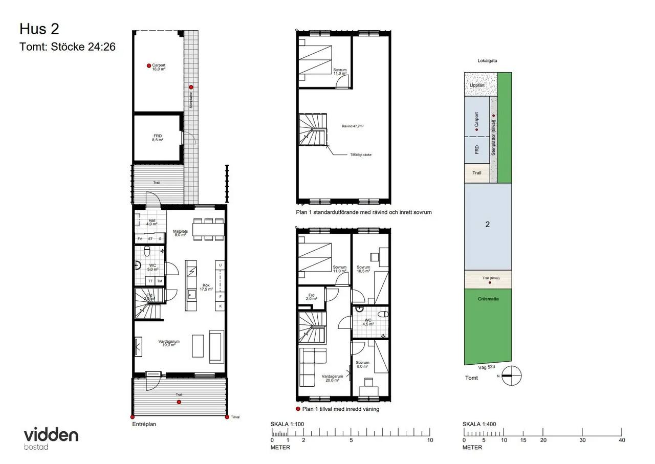 Floor plan for Snickaregränd 4