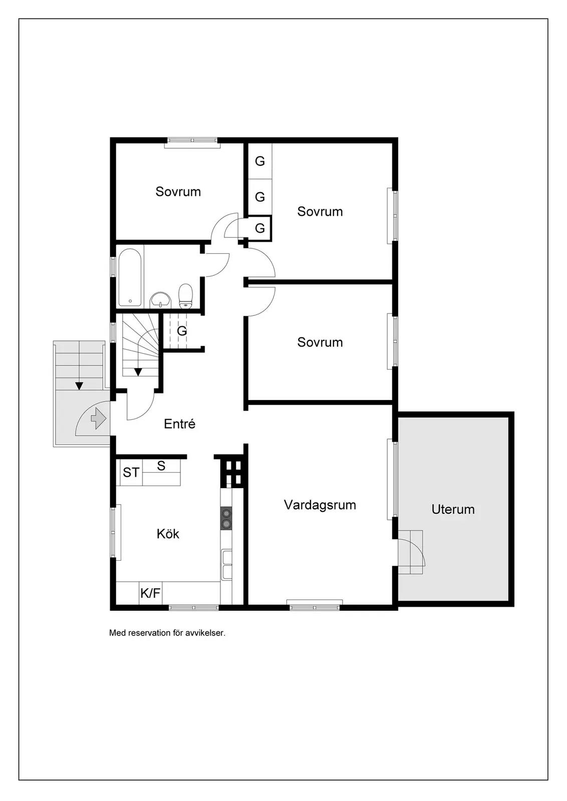 Floor plan for Segerstorpsvägen 18