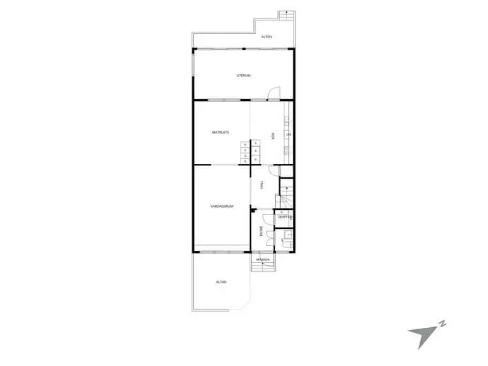Planritning för Vallbyvägen 52H