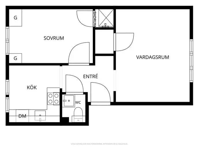 Planritning för Ornäsgatan 19B