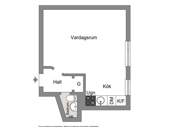 Floor plan for Sankt Göransgatan 153