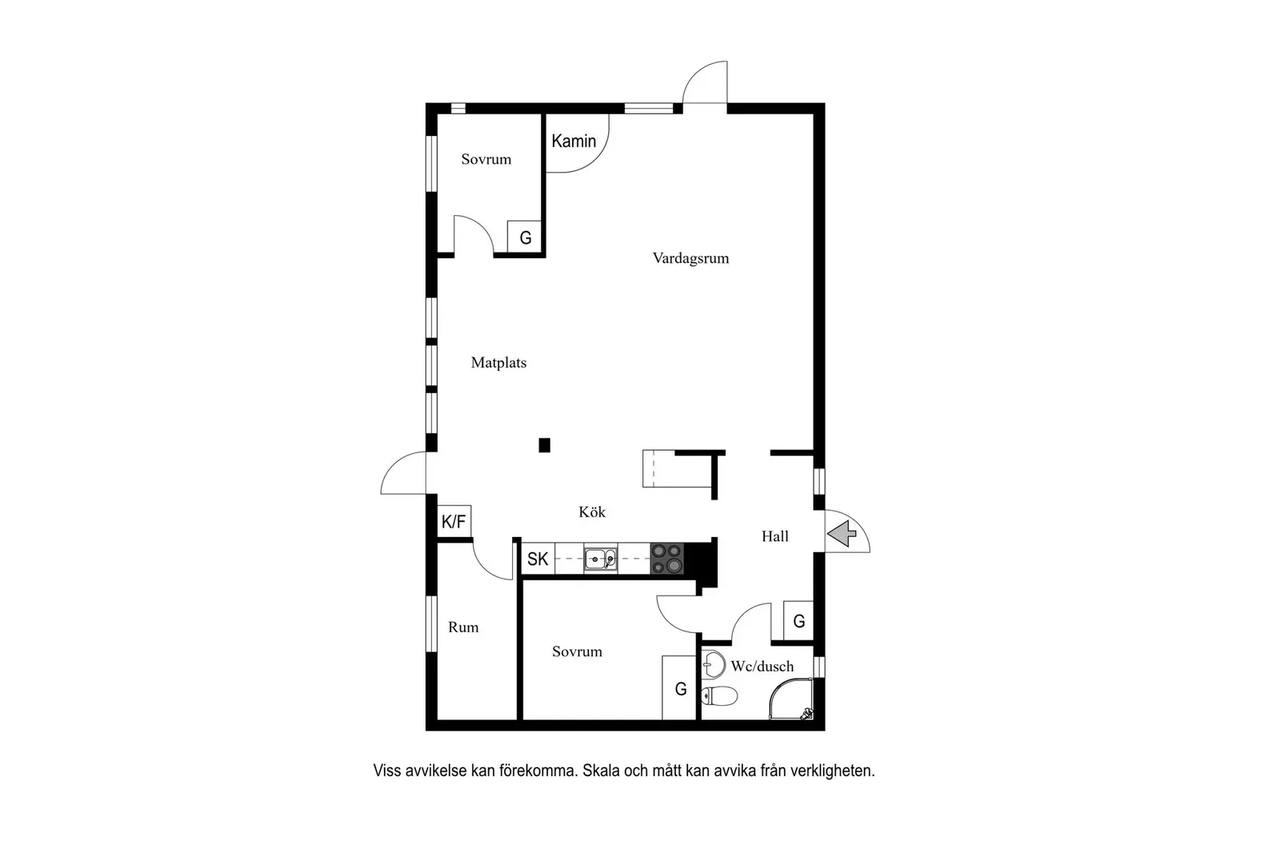 Floor plan for Hästskäret 113 och Hästskäret 111