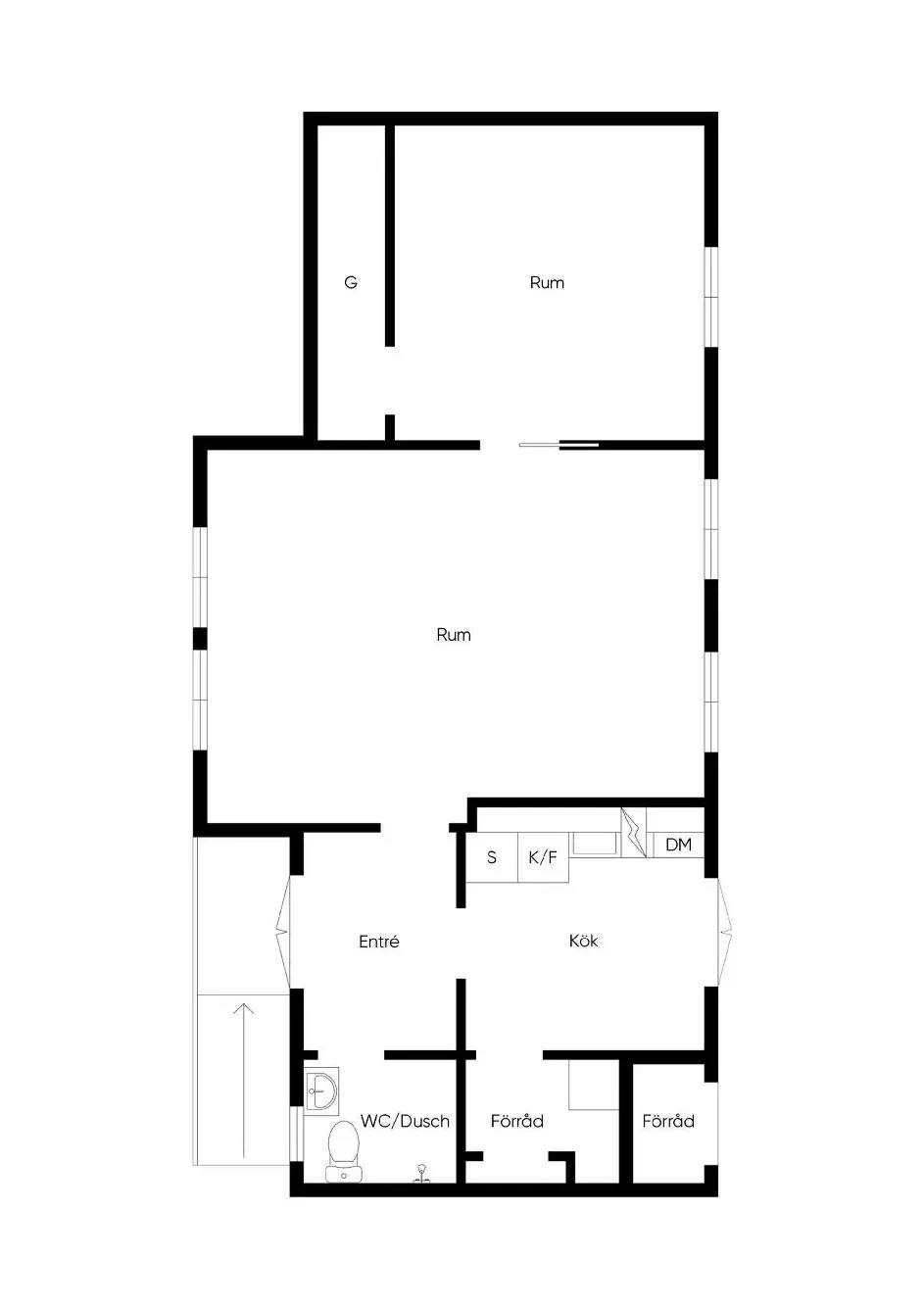 Floor plan for Vattengatan
