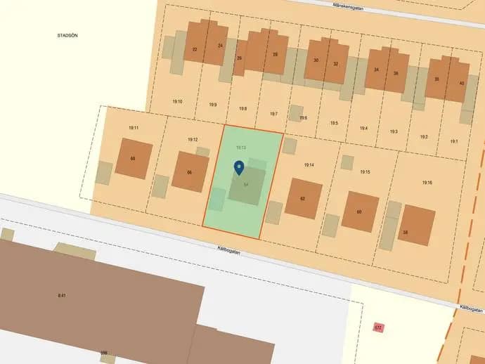 Planritning för Källbogatan 64