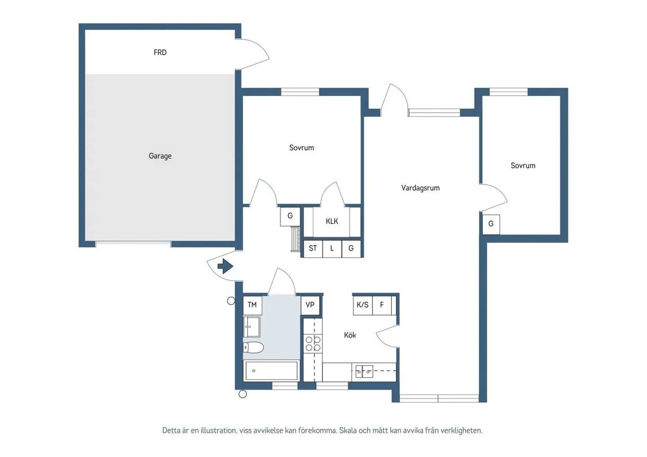 Floor plan for Jakob Ols väg 29