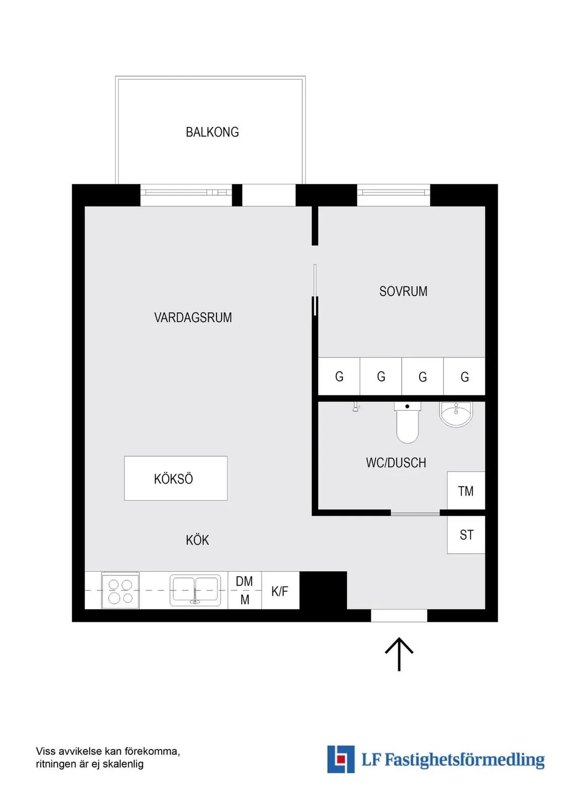 Floor plan for Bjursätragatan 33