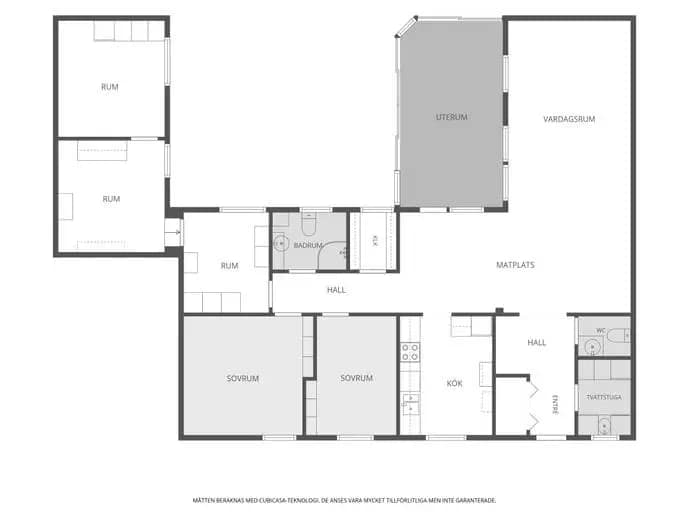 Floor plan for Blekvidegatan 4