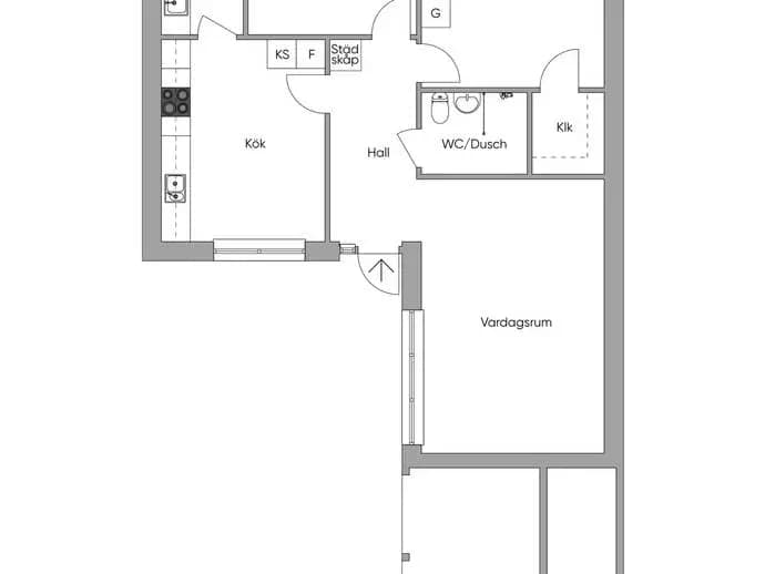 Floor plan for Änghögsgatan 20