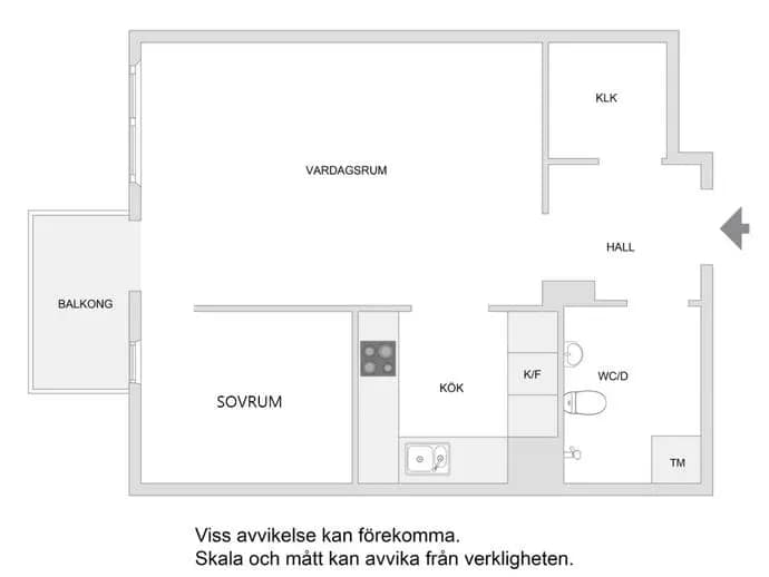 Floor plan for Bennebolsgatan 34