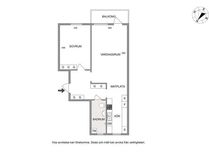 Floor plan for Lerbäcksgränd 26