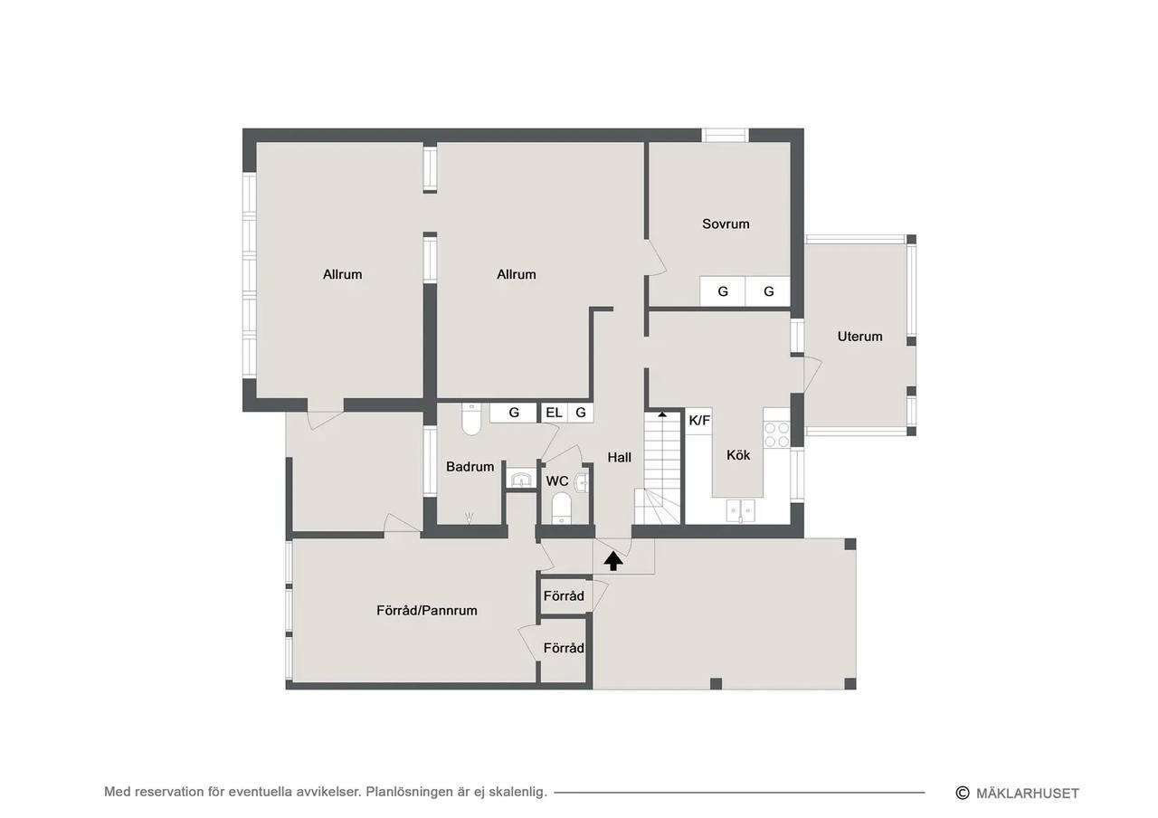 Planritning för Gröna gatan 8