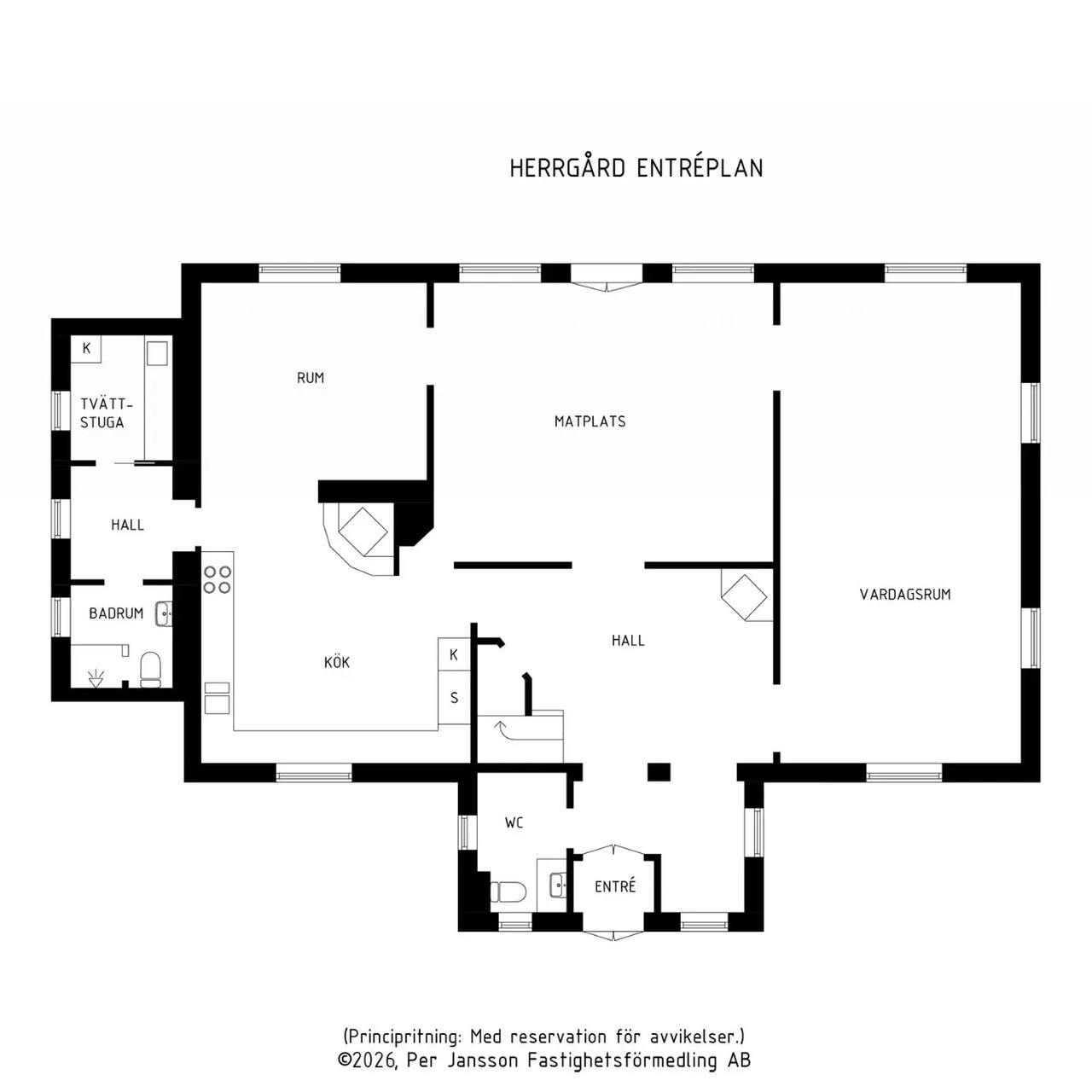 Floor plan for Frötunavägen 1