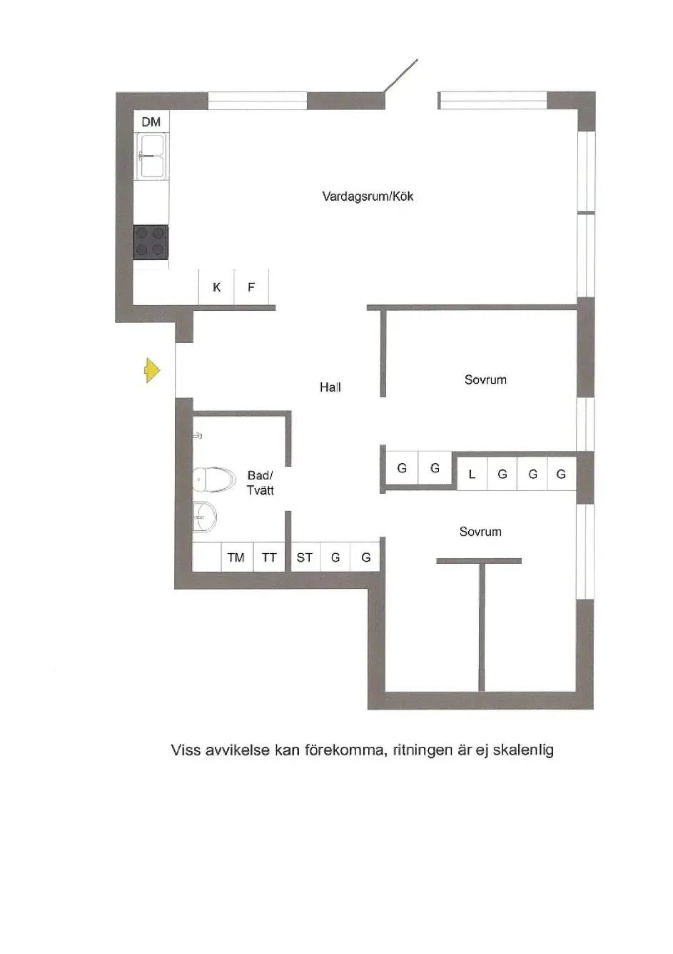 Planritning för Trädgårdsmästarstigen