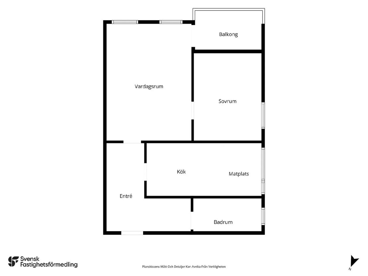 Floor plan for Lybecksvägen