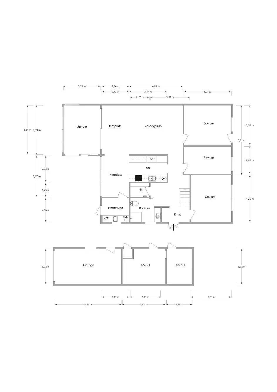 Floor plan for Myrstigen