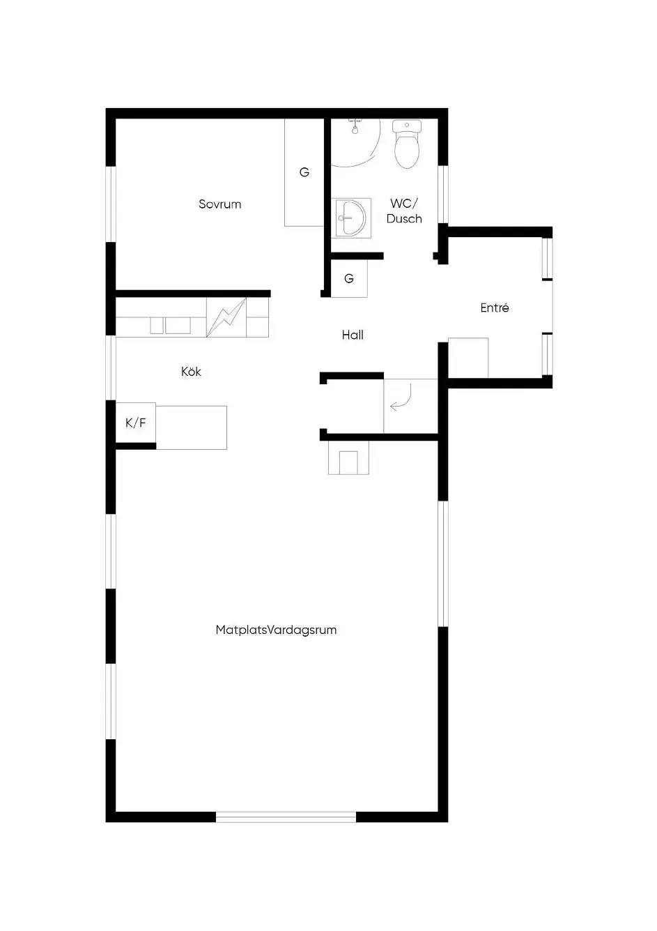 Floor plan for När Hamngårdsvägen