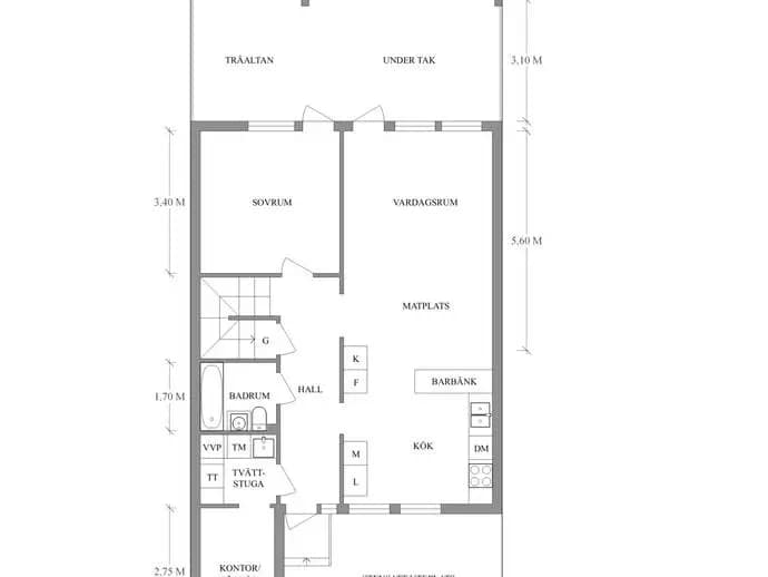 Planritning för Blåklockevägen 48