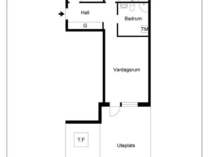 Planritning för Gränsgatan 27