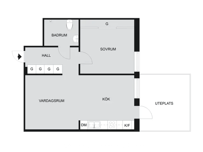 Planritning för Flygkårsvägen 9