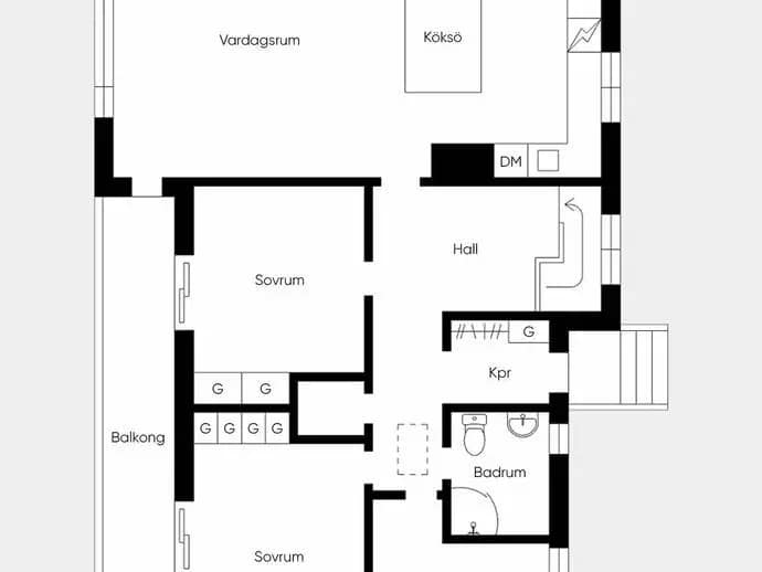 Floor plan for Vipevägen 1