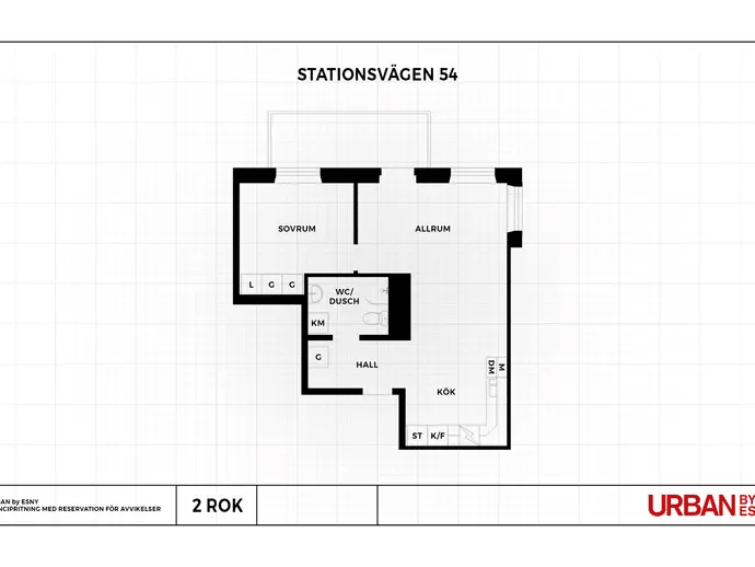 Planritning för Stationsvägen 54