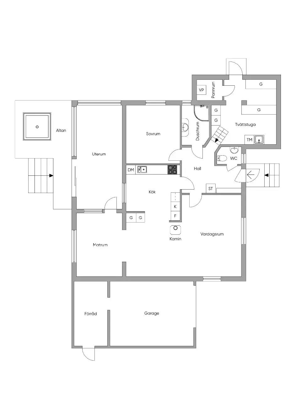 Planritning för Granbrinken