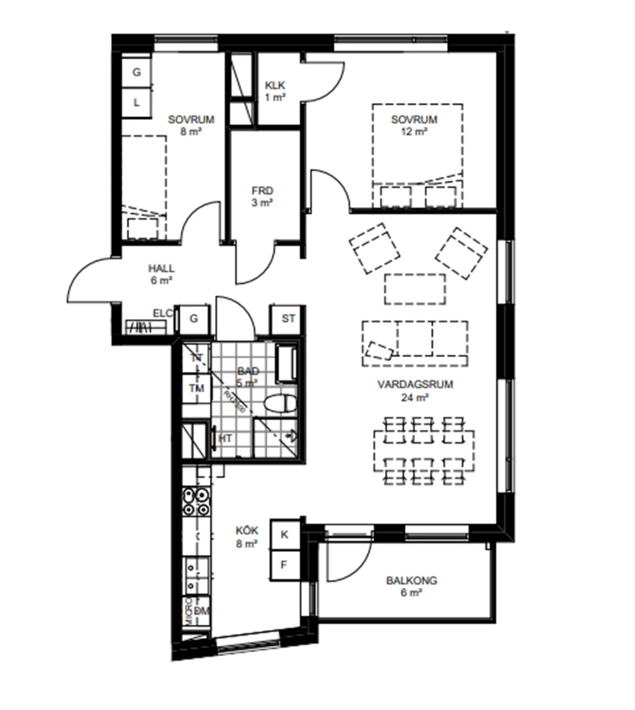Floor plan for Tyska Bottens Väg 37B, D-1201