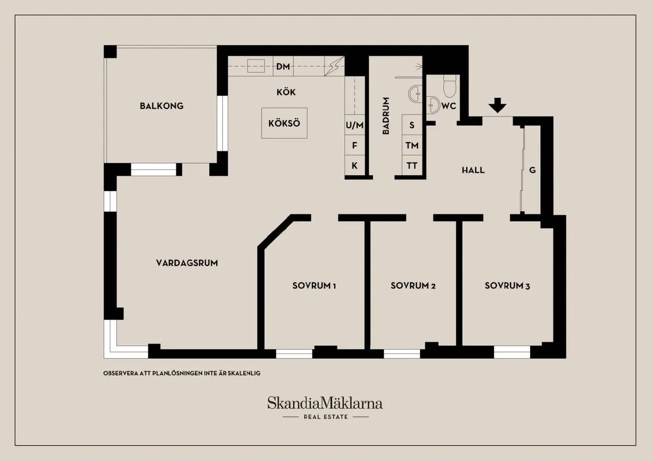 Floor plan for Tackjärnsvägen 11