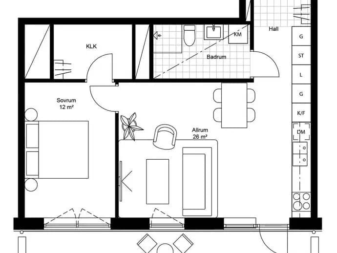 Floor plan for Tellusborgsvägen 87