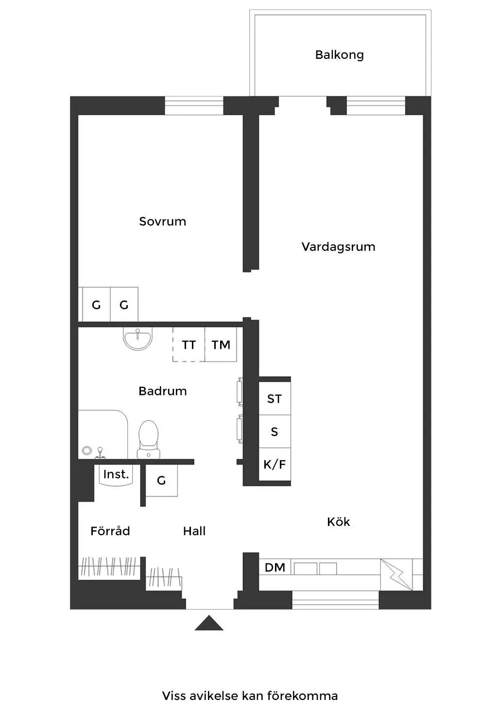 Floor plan for Titangatan 1B