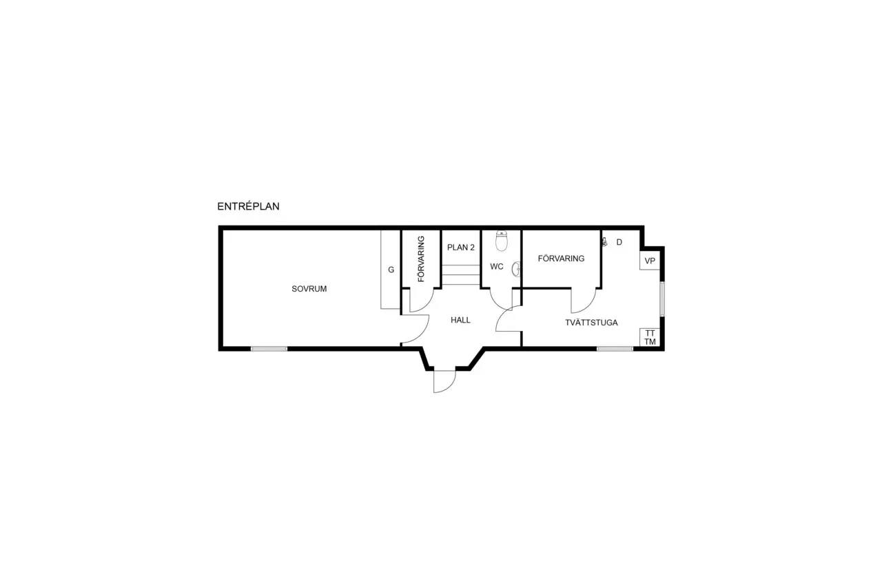 Planritning för Sjövallavägen 28