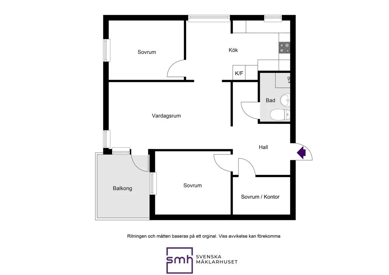 Floor plan for Kristallstigen 4